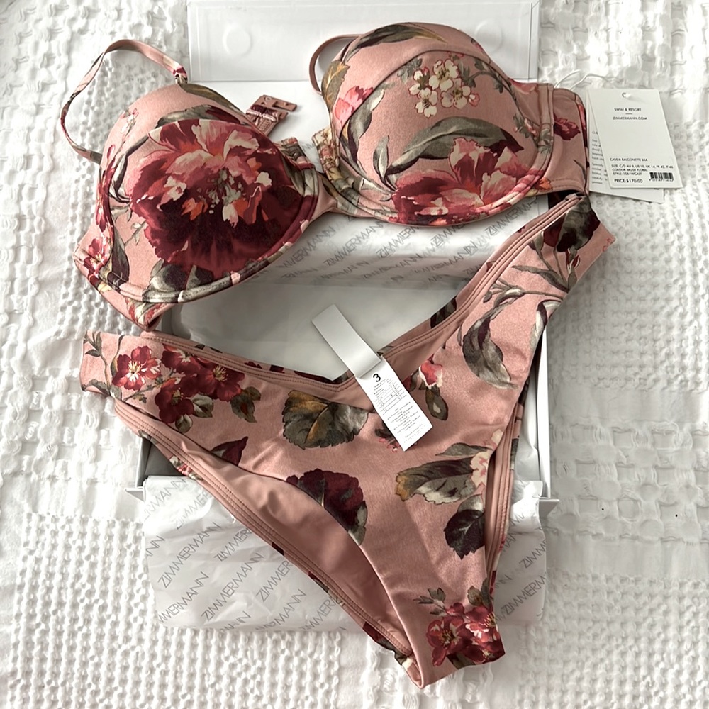 Zimmermann balconette bra bikini